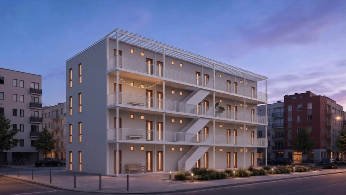 render einzelgebäude putzf